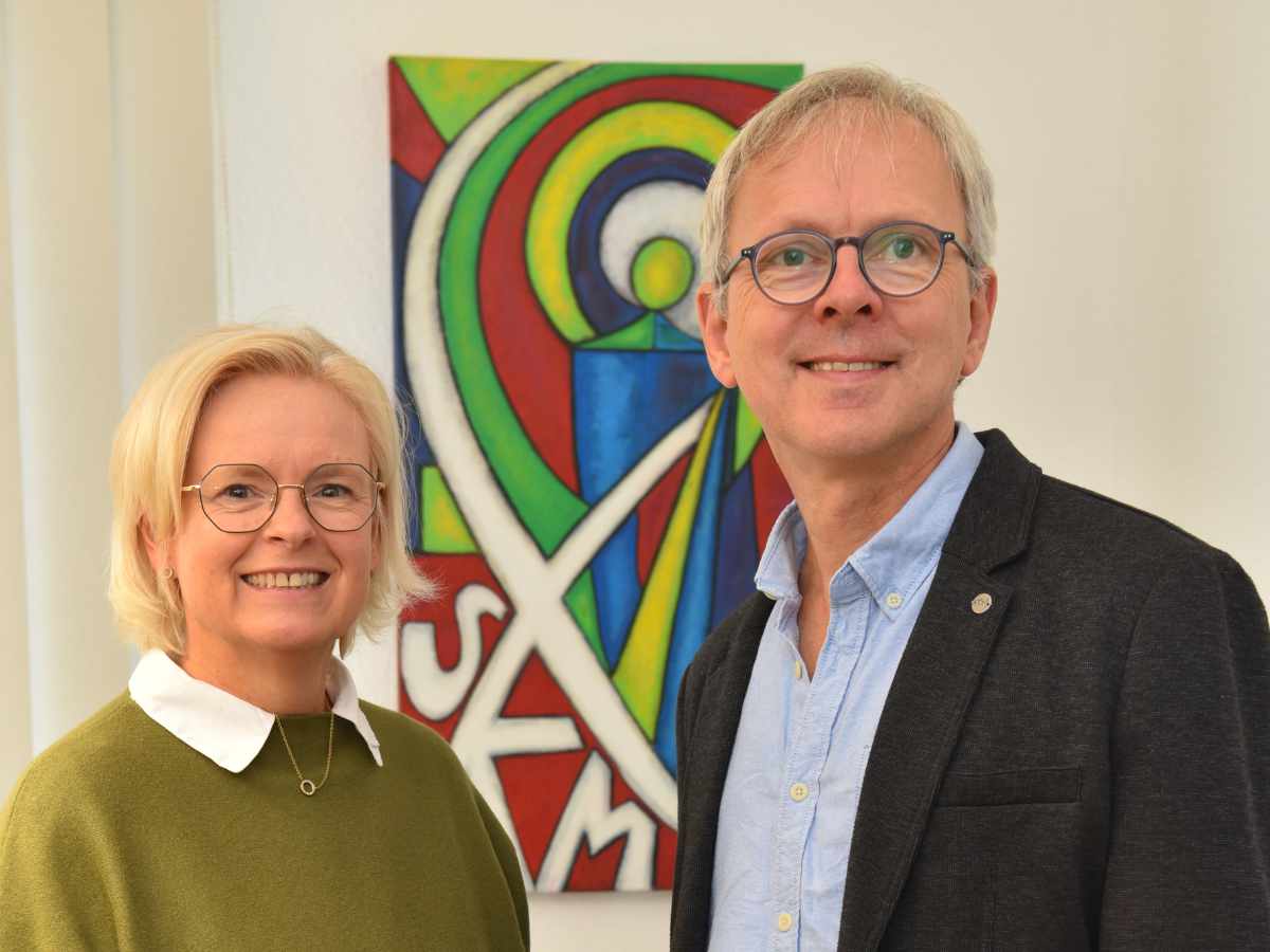 Die Geschäftsführung des SKM Paderborn Joachim Veenhof u. Heike Nolte